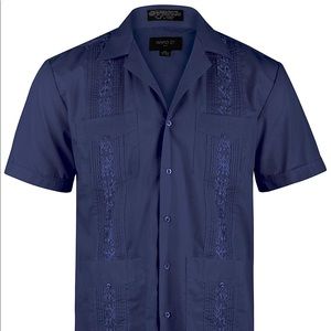 Ward St Men's Short Sleeve Cuban Guayabera